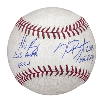 2015 Anthony Rizzo & Kris Bryant Game Used, Signed & Inscribed OML Manfred Baseball Used on 8/31/15 (MLB Authenticated & Fanatics)